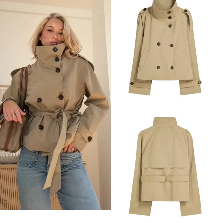 The Juliette Cropped Trench Coat