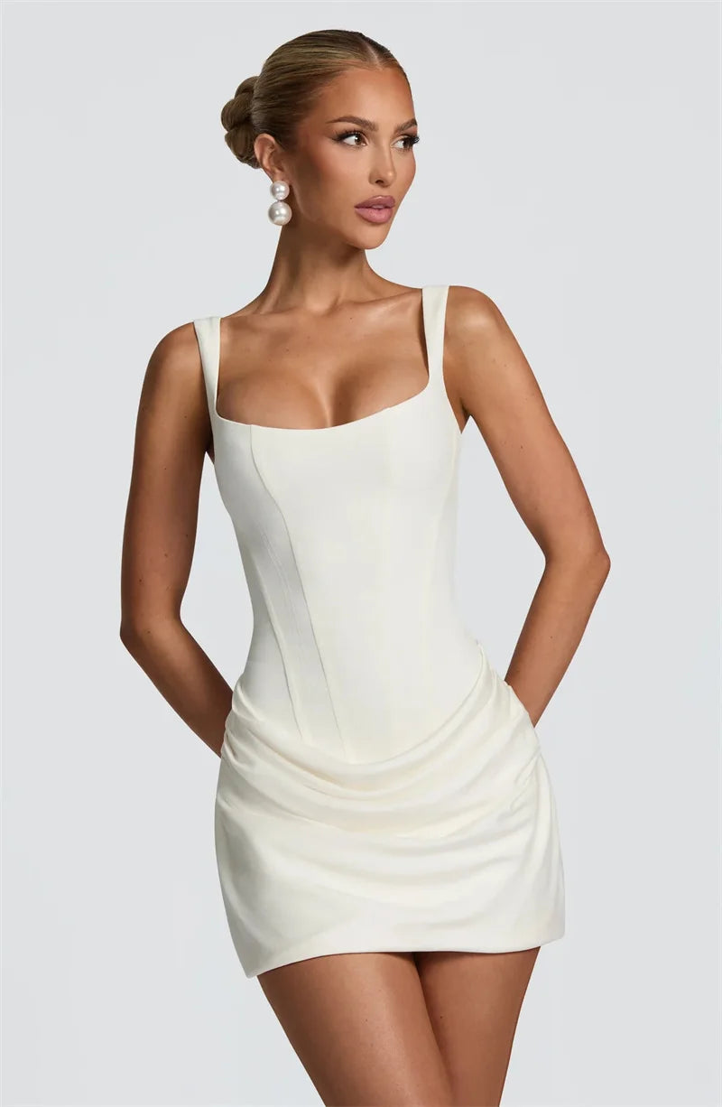 The Noa Draped Mini Dress