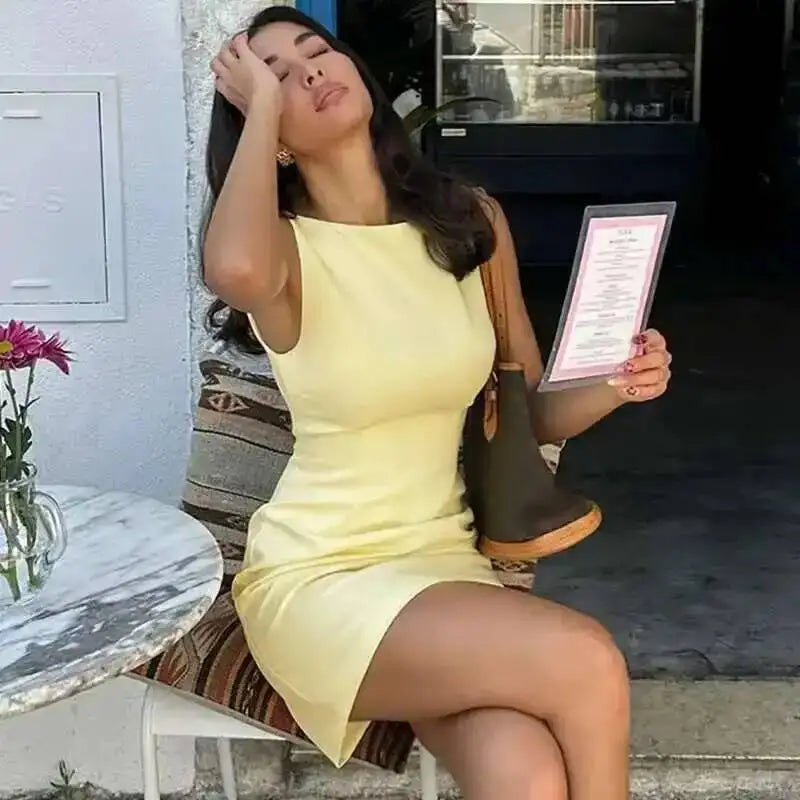 The Lemon Sorbet Mini Dress