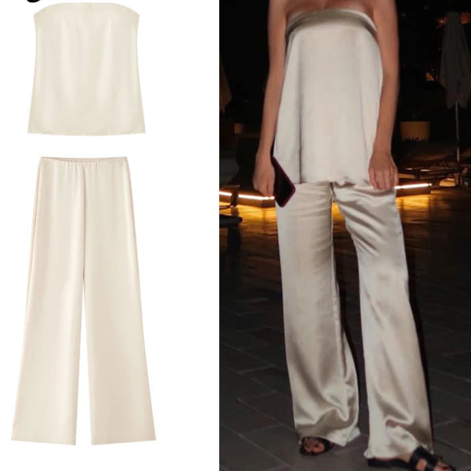 The Léonie Satin Co-ord Set