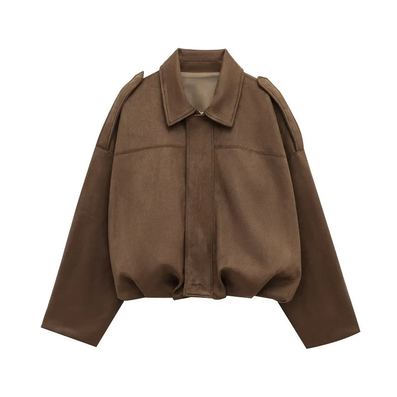 The Verona Suede Bomber Jacket