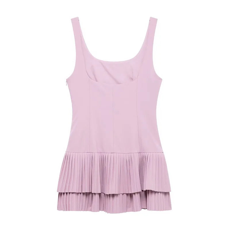 The Giselle Pleated Mini Dress