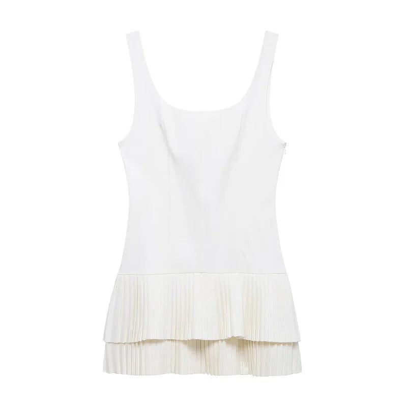 The Giselle Pleated Mini Dress