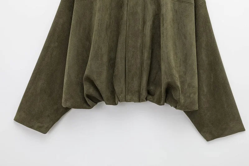 The Verona Suede Bomber Jacket