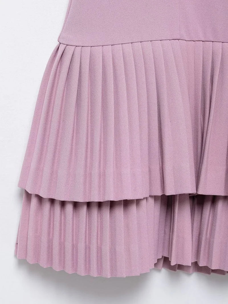 The Giselle Pleated Mini Dress