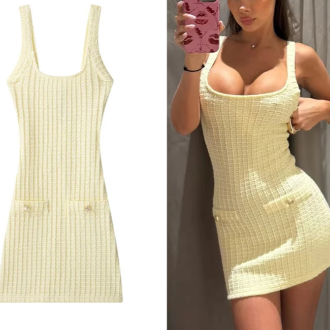 The Colette Knit Mini Dress