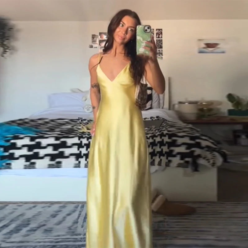 The Aurelia Satin Slip Dress
